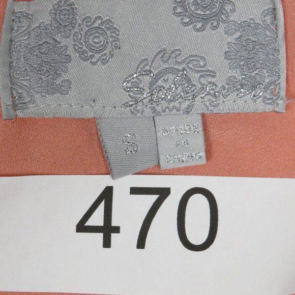 Solemio* Women's Half Sleeve Lace V-Neck Collarless Button‎ Down Blouse~ Small - Picture 3 of 8